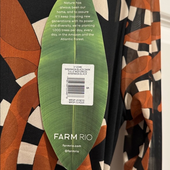 NWT Farm Rio Ruched Dress - Picture 5 of 15